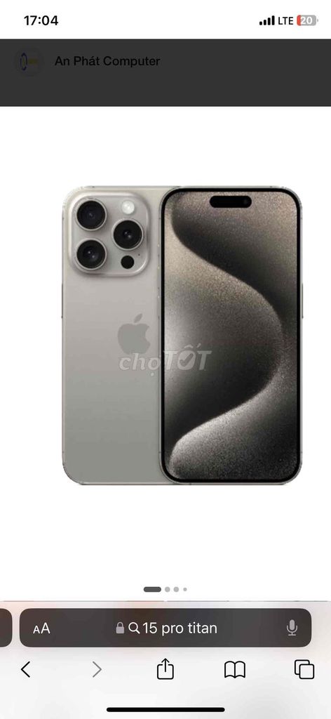 Apple iPhone 15 Pro 256GB Zin all. Mua bán Điện thoại tại Quận Hải Châu Đà Nẵng được đăng bởi nam hình 1