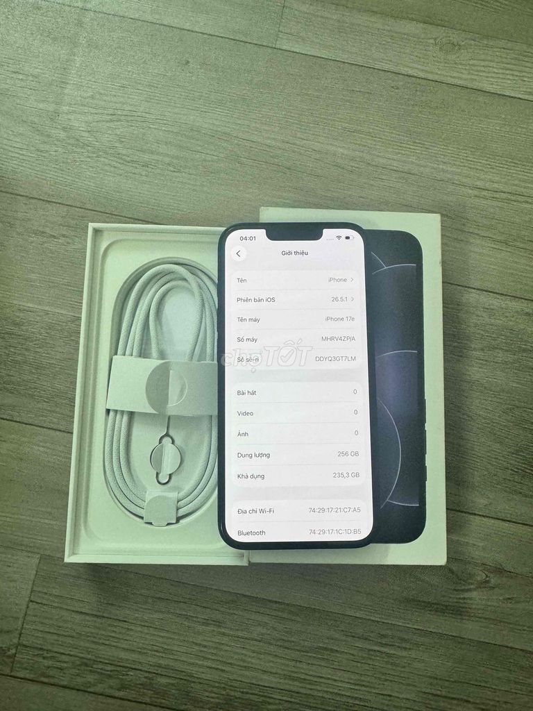 Apple iPhone 17E 256GB Đen 99%. Mua bán Điện thoại tại Quận Cầu Giấy Hà Nội được đăng bởi vule hình 1
