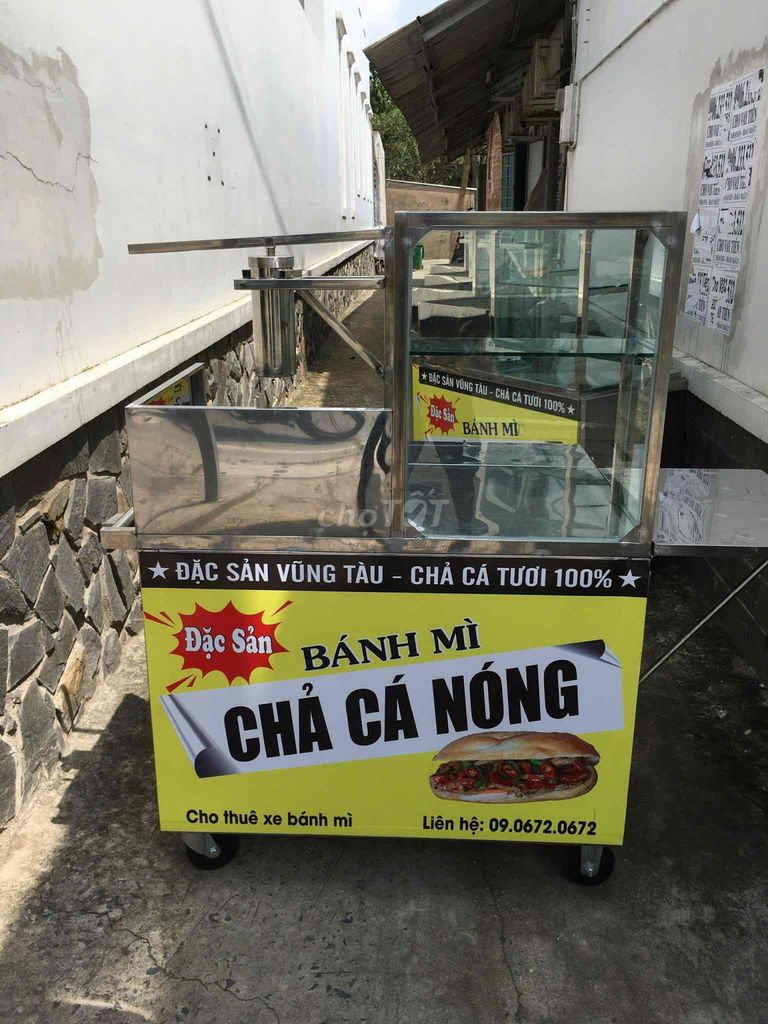 Cho thuê xe bánh mì chả cá 10.000/ngày