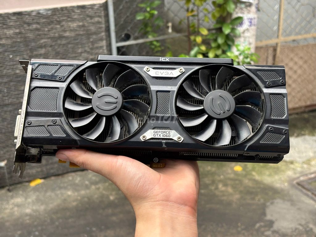 GTX 1060 6GB EVGA Backplate Kim loại vẫn còn keng