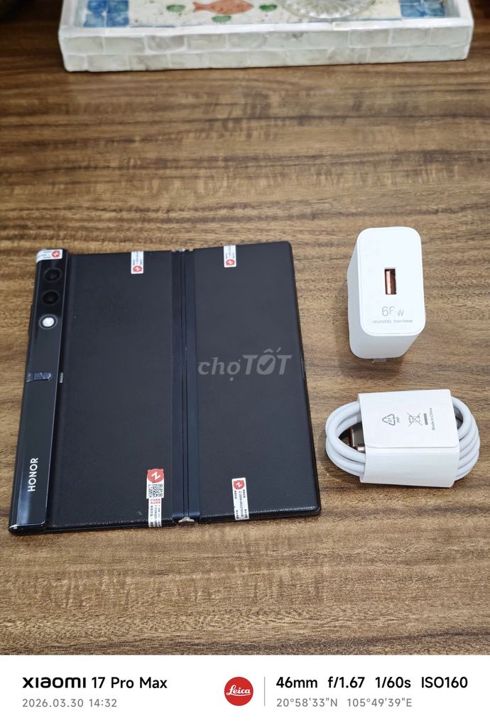 Honor Magic V Purse 16/256 Đen sạc 66w có ship COD. Mua bán Điện thoại tại Quận Hoàng Mai Hà Nội được đăng bởi Trần Ngọc Hiếu hình 1