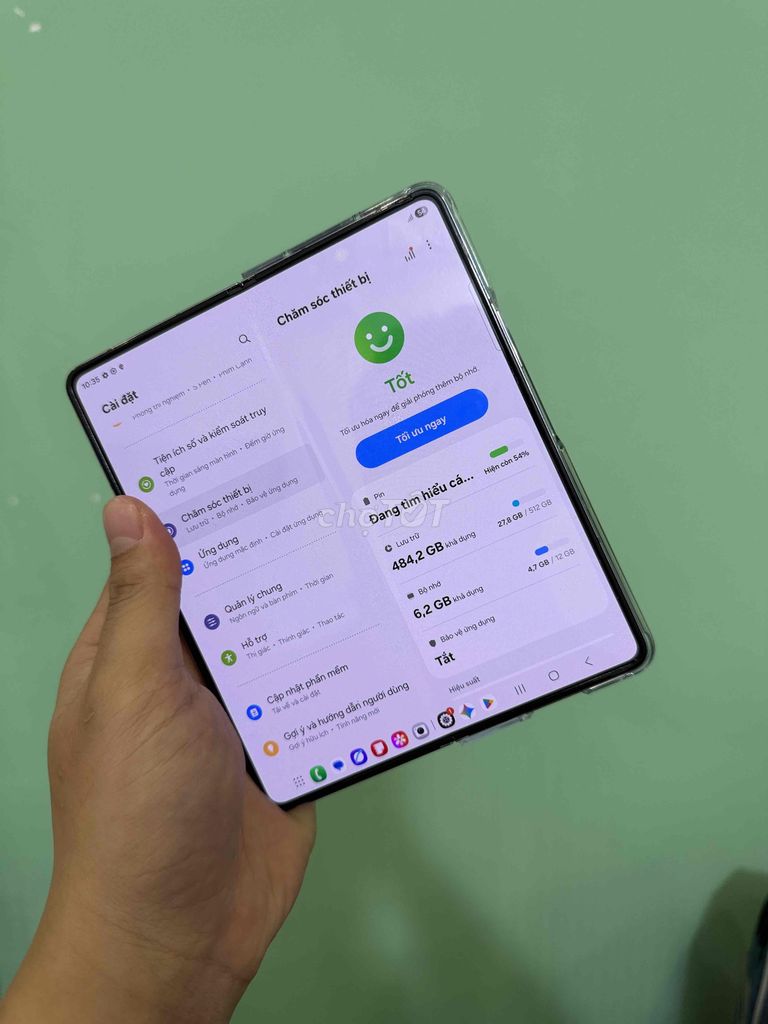 Samsung Galaxy Z Fold 5 512GB Xanh 97%. Mua bán Điện thoại tại Quận Thanh Xuân Hà Nội được đăng bởi PN Mobile hình 1