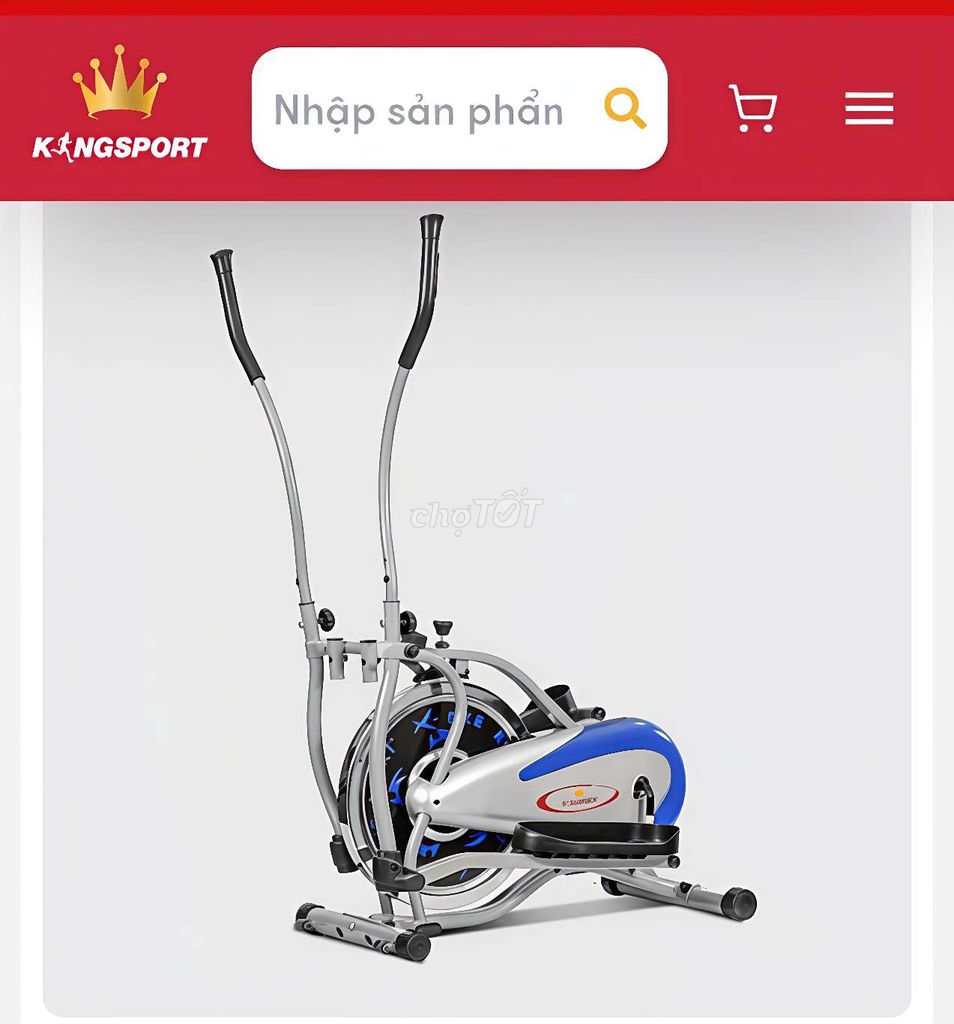 Xe đạp tập thể dục Kingpos Xám, Xanh Kim loại. Mua bán Đồ thể thao, Dã ngoại tại Huyện Thanh Bình Đồng Tháp được đăng bởi Minh Khang hình 1