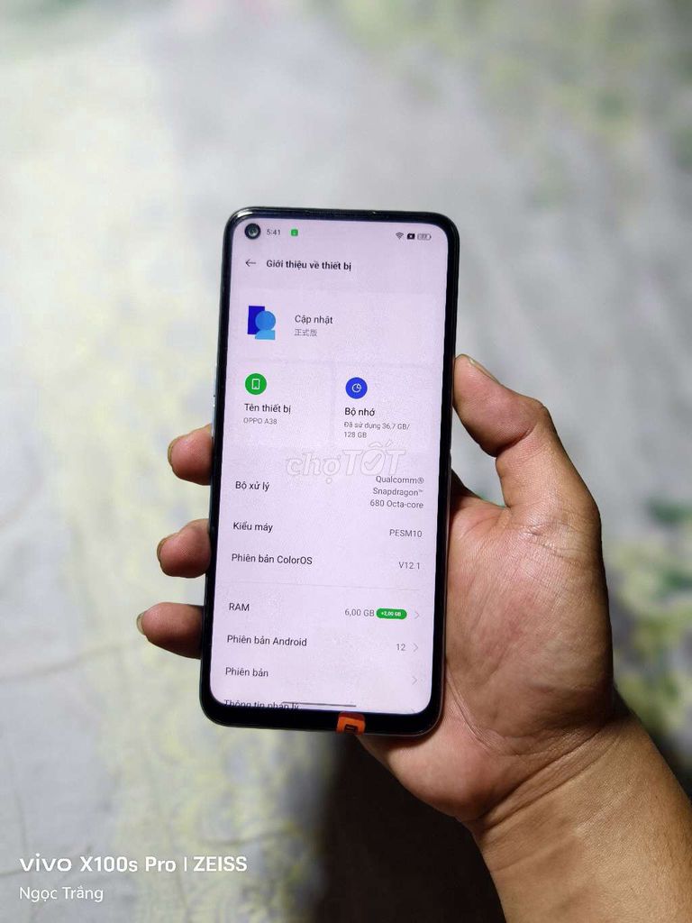 Oppo A38 Xanh 6GB/128GB Snapdragon 680. Mua bán Điện thoại tại Quận 10 Tp Hồ Chí Minh được đăng bởi Trắng hình 1
