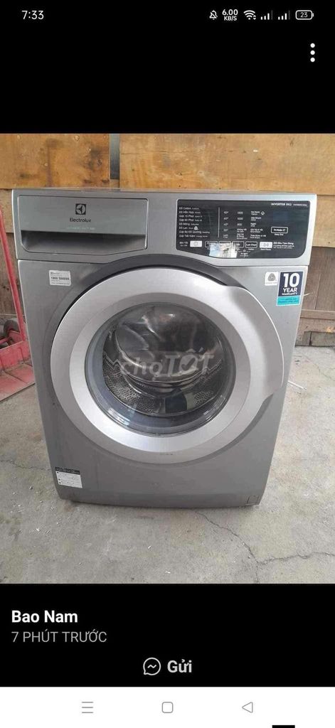 Máy giặt Electrolux 8kg cửa trước. Mua bán Máy giặt tại Quận Ninh Kiều Cần Thơ được đăng bởi MÁY GIẶT THANH LÝ GIÁ RẺ hình 1