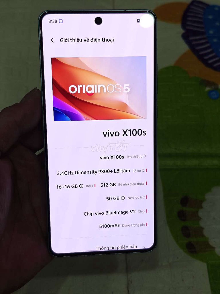 Vivo X100s 16GB/512GB Xanh. Mua bán Điện thoại tại Quận Hoàng Mai Hà Nội được đăng bởi Nguyennoi hình 1