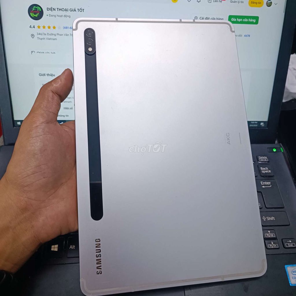 SAMSUNG TAB S8 8GB.128GB SNAP 8 GEN 1 MẠNH MẼ. Mua bán Máy tính bảng tại Quận Bình Thạnh Tp Hồ Chí Minh được đăng bởi Dân Mobile hình 1