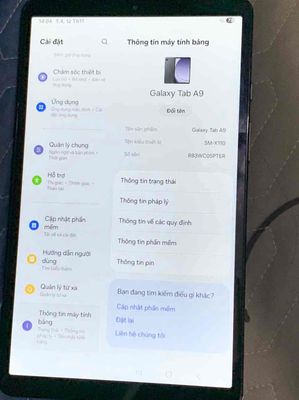Bán MTB Samsung Tab A9 2023 8/128 màu xám đẹp. Mua bán Máy tính bảng tại Quận Bình Tân Tp Hồ Chí Minh được đăng bởi lê quốc chương