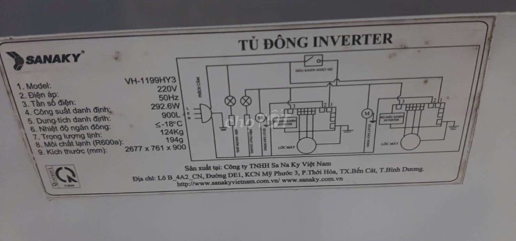 Tủ đông sanaky inverter 1100l tiết kiệm điện. Mua bán Tủ lạnh tại Quận Bình Thạnh Tp Hồ Chí Minh được đăng bởi điện lạnh bình dương hình 4