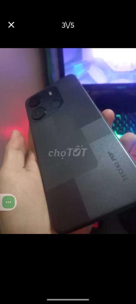 BÁN TECNO POP 7, RAM 4GB/64GB PIN KHỦNG