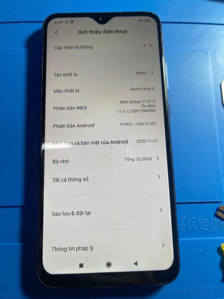 Xiaomi Redmi Note 8 32GB Xanh. Mua bán Điện thoại tại Thành phố Thủ Dầu Một Bình Dương được đăng bởi Lê Gia Khang hình 1