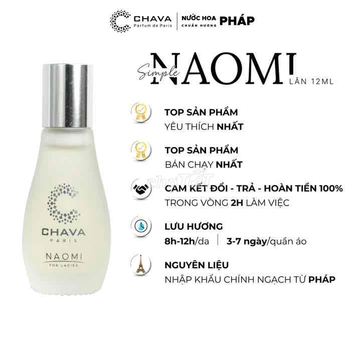 NƯỚC HOA NỮ MINI SIMPLE NAOMI 12ML (lăn) CHAVA