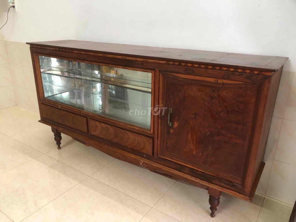 Tủ trưng bày Gỗ Nâu Đơn giản. Mua bán Tủ, kệ gia đình tại Thành phố Buôn Ma Thuột Đắk Lắk được đăng bởi BMT hình 1