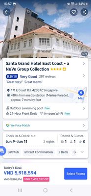 Khách sạn du lịch tại Singapore -Santa Grand Hotel. Du lịch tại Thành phố Thủ Đức Tp Hồ Chí Minh được đăng bởi thơ lê