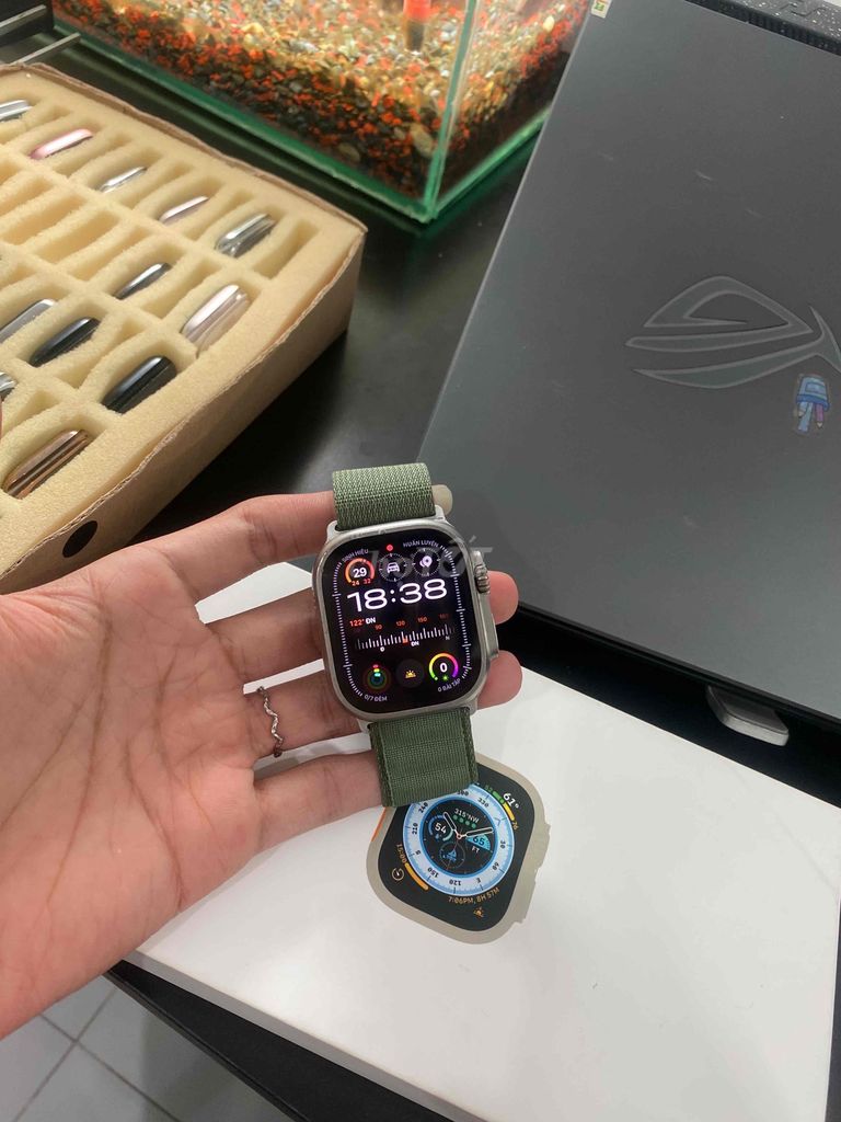 Apple Watch Ultra 1 Titanium eSIM Xám. Mua bán Thiết bị đeo thông minh tại Quận Hải Châu Đà Nẵng được đăng bởi apple watch chính hãng giá rẻ hình 1