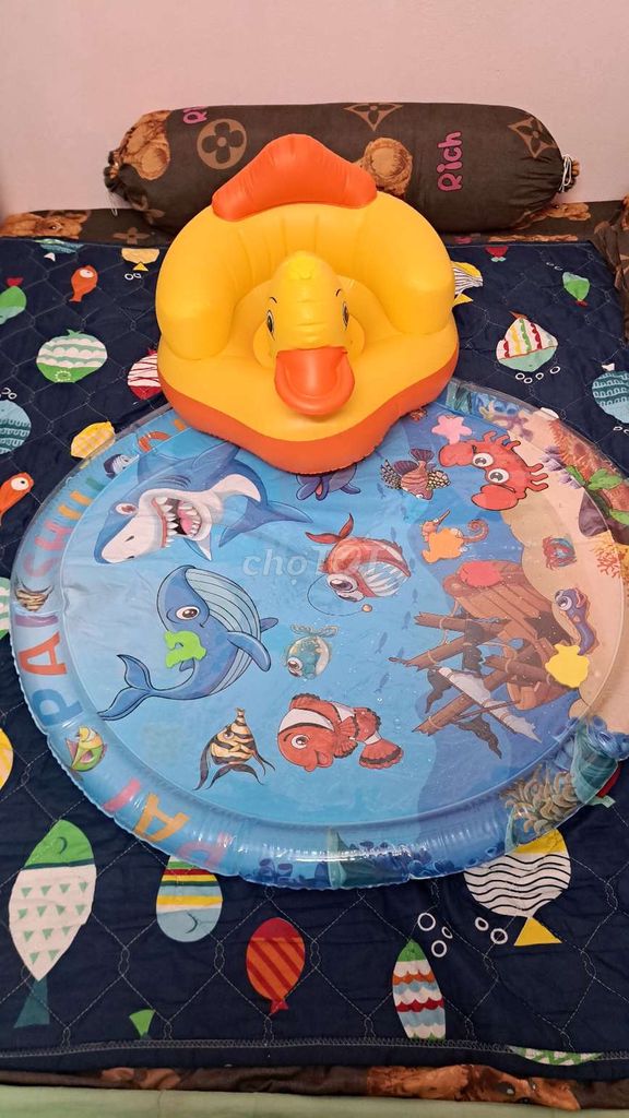Thanh lý Combo ghế Vịt Vàng + Thảm nước size 100. Mua bán Mẹ và bé tại Quận 11 Tp Hồ Chí Minh được đăng bởi Randy Thành hình 1