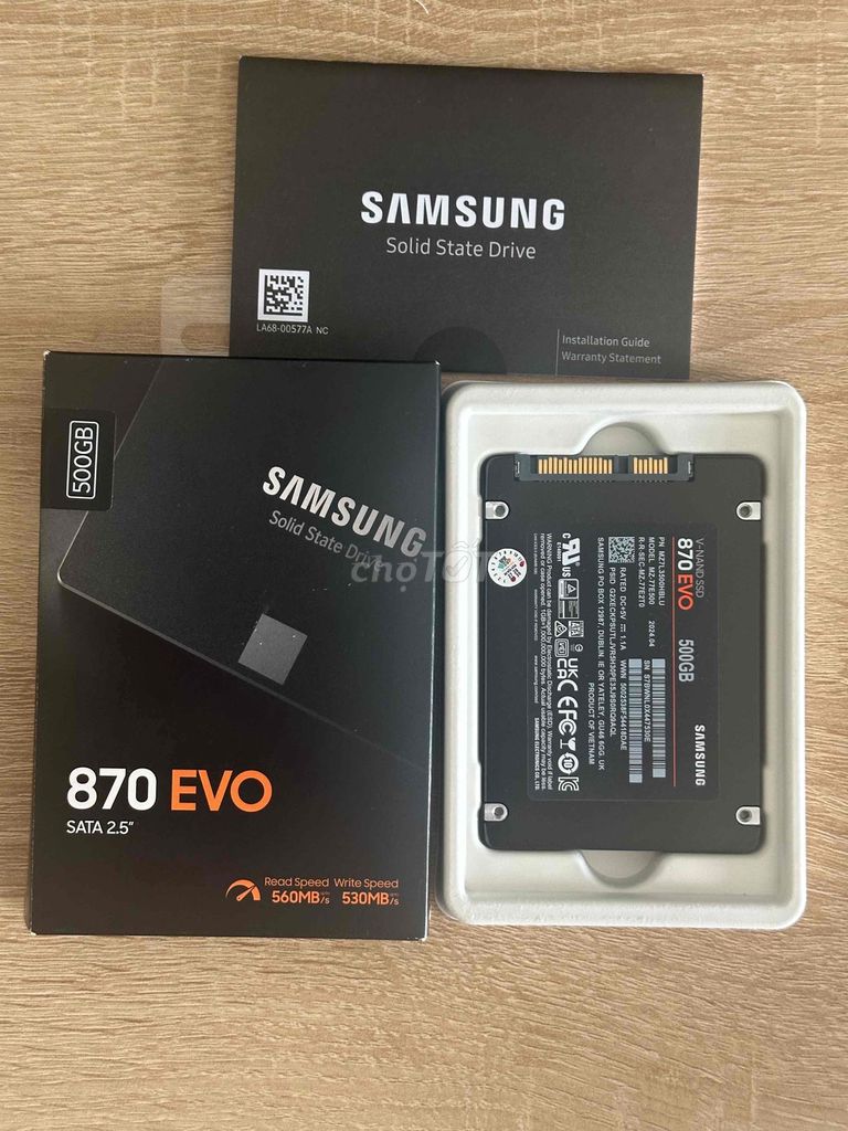 Ổ cứng SSD Samsung 870 EVO 500GB SATA 2.5. Mua bán Linh kiện (RAM, Card...) tại Quận 12 Tp Hồ Chí Minh được đăng bởi Đức Minh hình 1