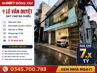 🏡 Nhà 53m² | HXH Lê Văn Duyệt | 5.2x10.6m| 2 Tầng 3PN 2WC | 7.2₫ (TL)