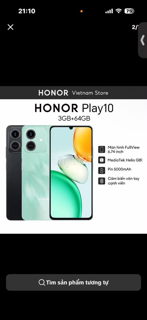 Honor Play10 64GB Đen 3GB RAM. Mua bán Điện thoại tại Quận 1 Tp Hồ Chí Minh được đăng bởi Hội Đồ Điện Tử hình 1