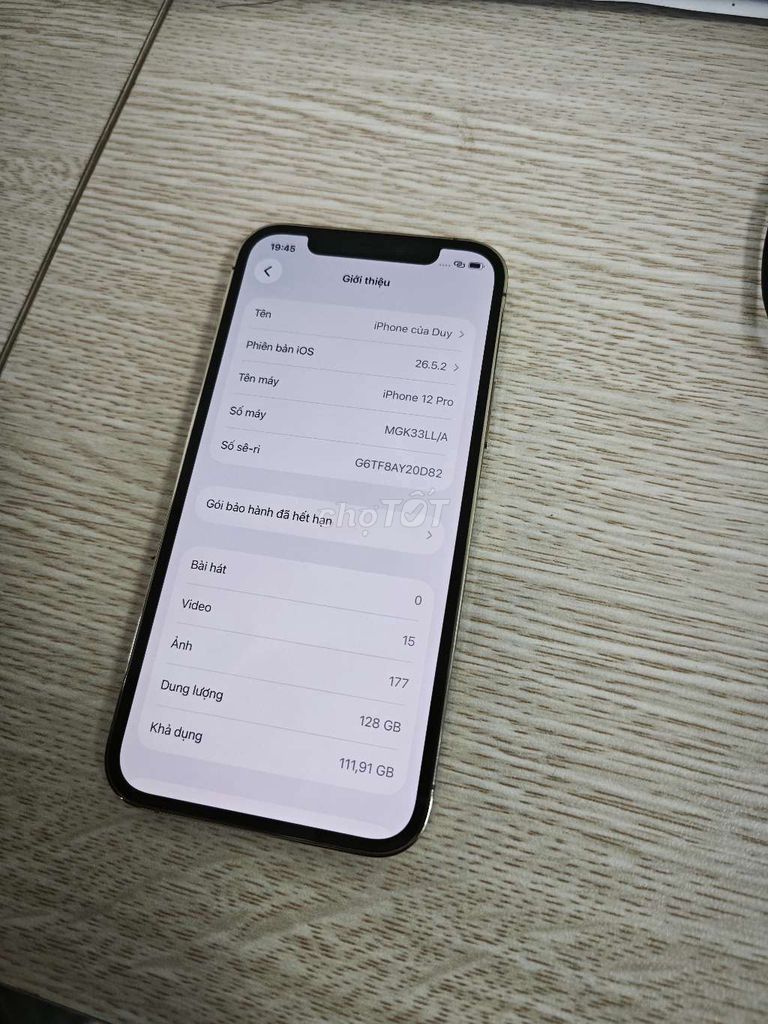 Apple iPhone 12 Pro 128GB Vàng Đã sử dụng. Mua bán Điện thoại tại Quận Lê Chân Hải Phòng được đăng bởi Hà hình 1