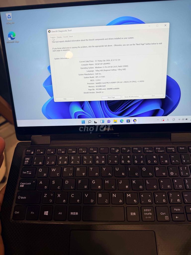 Dell XPS 13 9365 i5 gen 8 8GB/256GB Cảm ứng Đen. Mua bán Laptop tại Quận 1 Tp Hồ Chí Minh được đăng bởi Mr Bách  hình 1