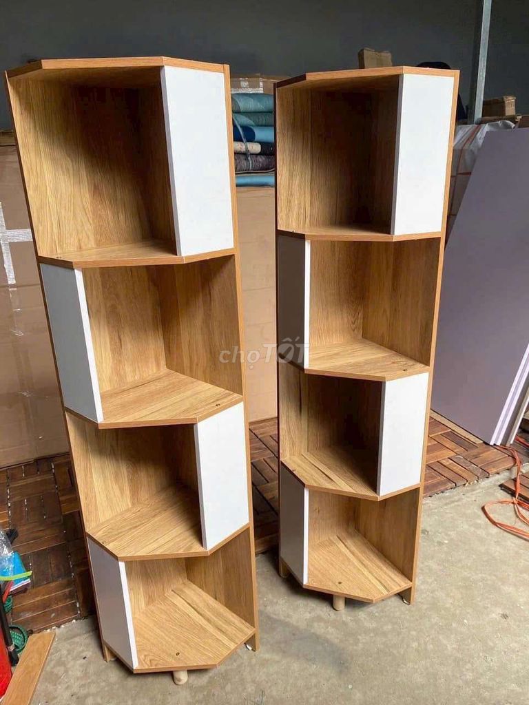 Kệ góc  tường gỗ MDF 4 tầng 120x25x25cm. Mua bán Tủ, kệ gia đình tại Quận Cẩm Lệ Đà Nẵng được đăng bởi Ngọcn shop hình 1