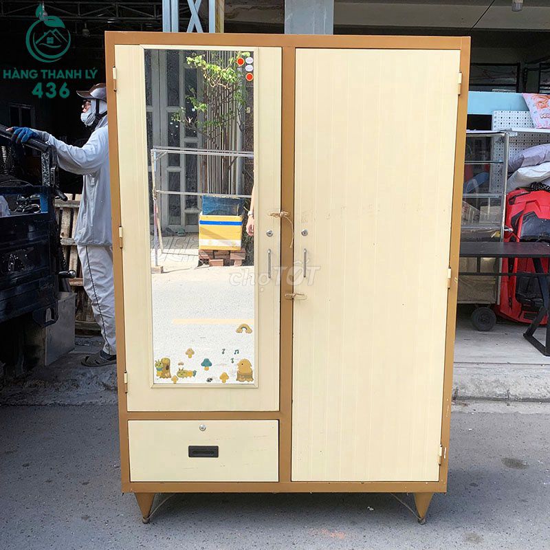 Tủ Quần Áo Sắt Sơn Tĩnh Điện 2 Cánh Đẹp 90%. Mua bán Tủ, kệ gia đình tại Quận Tân Phú Tp Hồ Chí Minh được đăng bởi Công Ty TNHH TM DV INKPRO hình 1