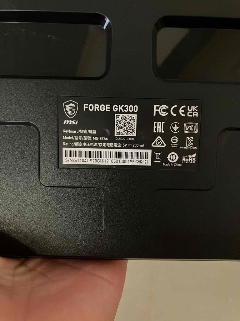 Bàn phím MSI FORGE GK300 Chuột Logitech G102. Mua bán Phụ kiện (Màn hình, Chuột...) tại Huyện Cẩm Mỹ Đồng Nai được đăng bởi thế hình 1