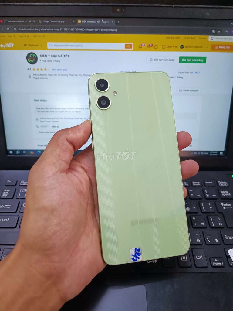 SAMSUNG A05 4GB.128GB PIN 5000 HELIO G85 ZIN ĐẸP. Mua bán Điện thoại tại Quận Bình Thạnh Tp Hồ Chí Minh được đăng bởi Dân Mobile hình 1