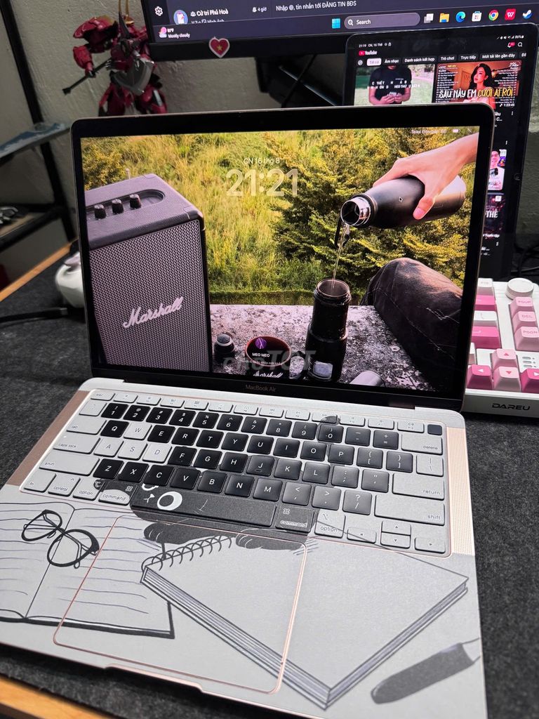 Apple MacBook Air M1 8GB Vàng hồng 256gb. Mua bán Laptop tại Quận Tân Phú Tp Hồ Chí Minh được đăng bởi LÊ PHÚ THÀNH  hình 1