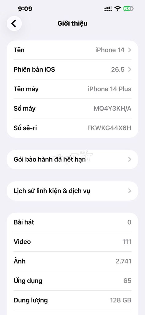 Apple iPhone 14 Plus 128GB Trắng. Mua bán Điện thoại tại Quận Gò Vấp Tp Hồ Chí Minh được đăng bởi Mr Ares hình 1