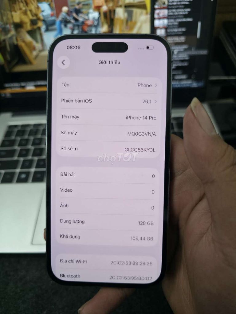 Apple iPhone 14 Pro 128GB Tím VNA. Mua bán Điện thoại tại Quận Ba Đình Hà Nội được đăng bởi Duc Minh hình 1