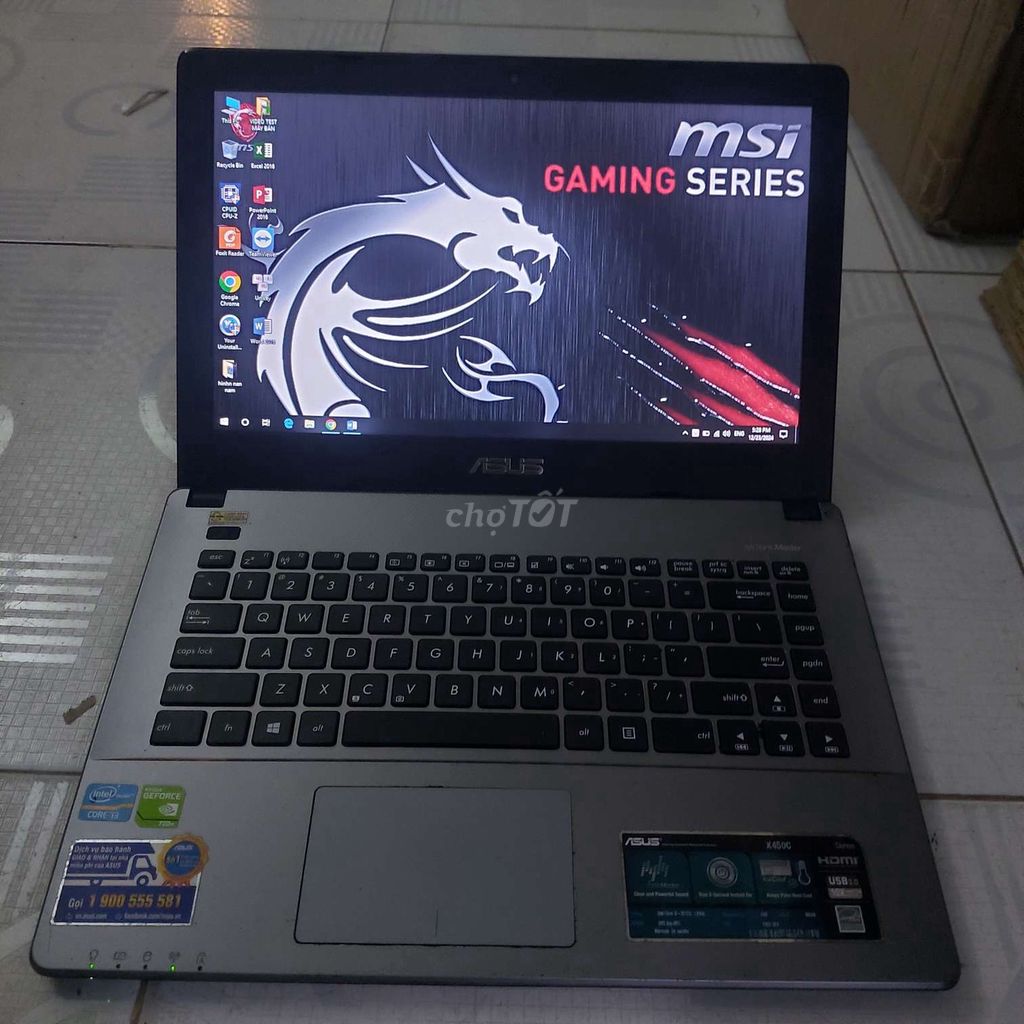 Laptop Gaming Asus 8G Card Rời Windows 10 BH 1 Năm