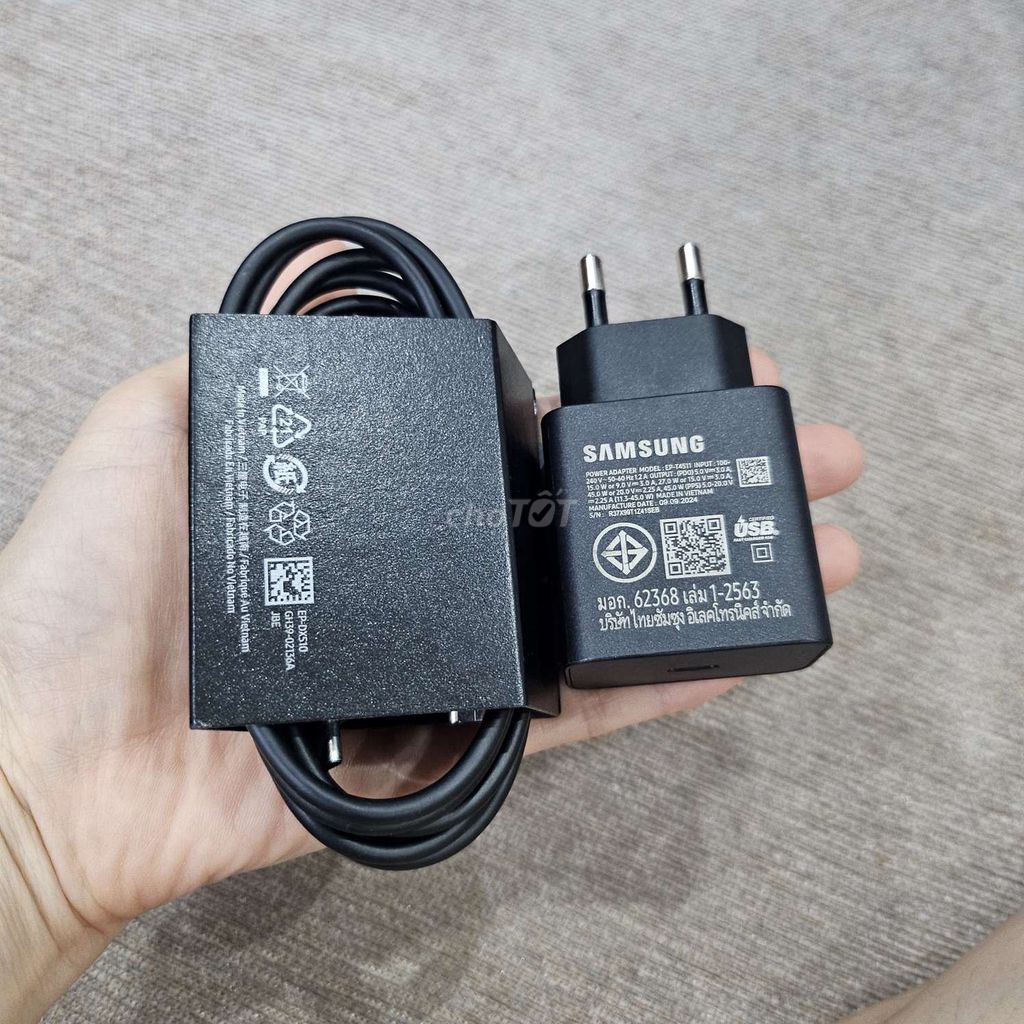 Bán bộ sạc siêu nhanh 45W Samsung (chính hãng)