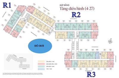 Bán căn 2pn dt 51,5m2 giá 1ty990 - TT ~360tr kí hđmb