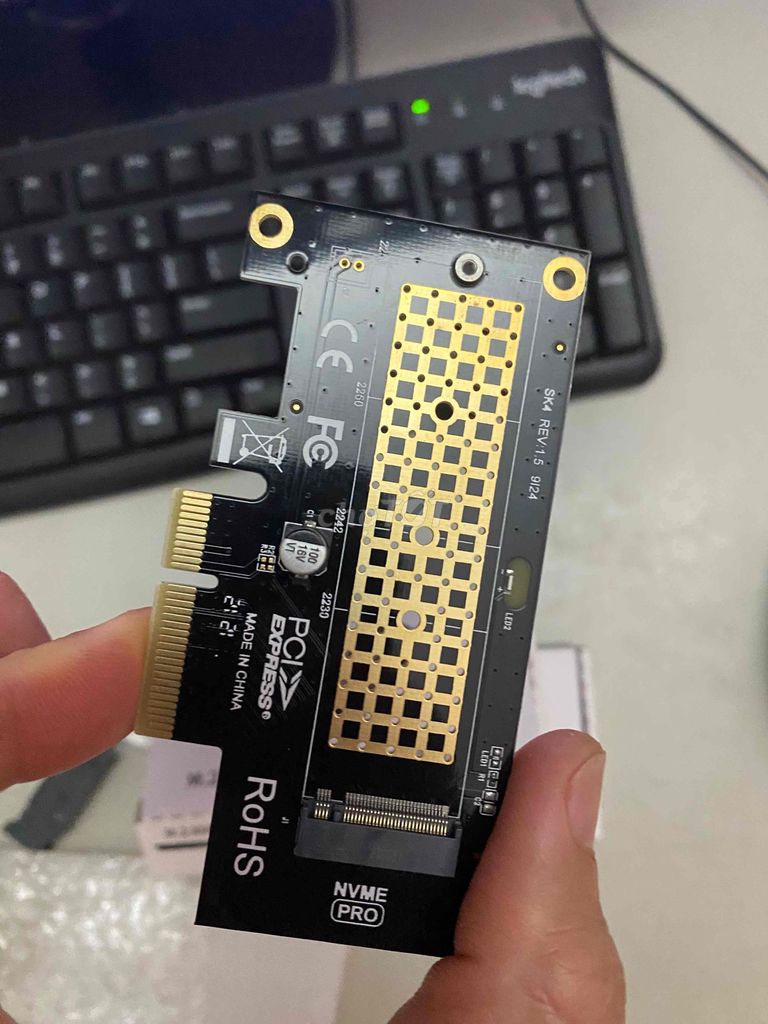 Card chuyển đổi JEYI M.2 NVMe to PCI-E. Mua bán Linh kiện (RAM, Card...) tại Huyện Quảng Điền Thừa Thiên Huế được đăng bởi Nhật Phương Computer hình 1