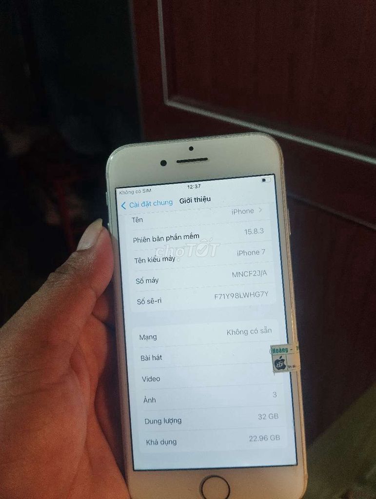 Apple iPhone 7 32GB Bạc Like New. Mua bán Điện thoại tại Huyện Vụ Bản Nam Định được đăng bởi việc làm phổ thông việc làm không bằng cấp hình 1