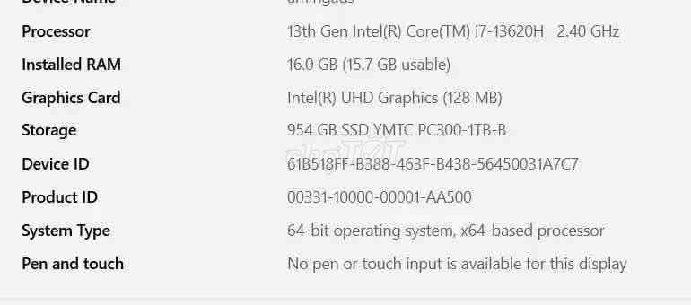 Honor Magicbook X16 i7-13620H 16GB/1TB. Mua bán Laptop tại Quận Tân Bình Tp Hồ Chí Minh được đăng bởi Miz hình 1