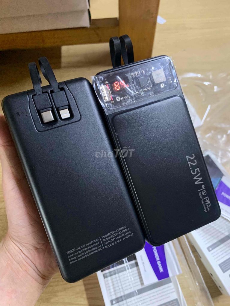 Sạc dự phòng 20.000mah. Mua bán Phụ kiện (Màn hình, Chuột...) tại Quận Liên Chiểu Đà Nẵng được đăng bởi Shop thanh lý phụ kiện hình 1