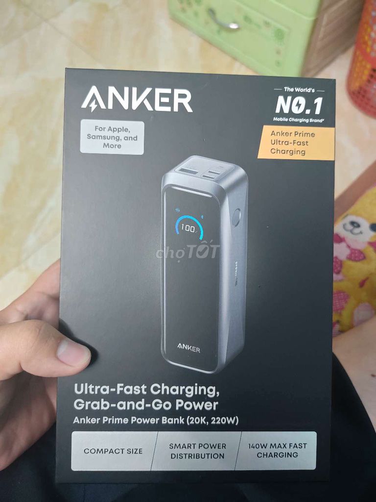 Sạc dự phòng Anker Prime 20000mAh 220W. Mua bán Phụ kiện (Màn hình, Chuột...) tại Huyện Hóc Môn Tp Hồ Chí Minh được đăng bởi lê tuấn lộc hình 1