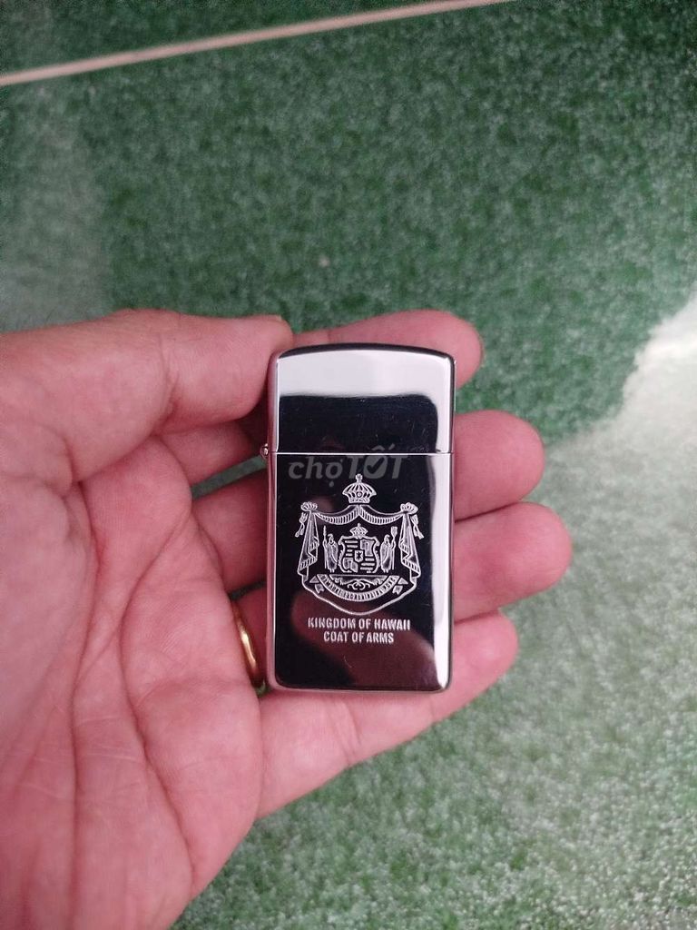 Bật lửa Zippo Slim Bạc. Mua bán Đồ sưu tầm, đồ cổ tại Quận Tân Bình Tp Hồ Chí Minh được đăng bởi Khang hình 1