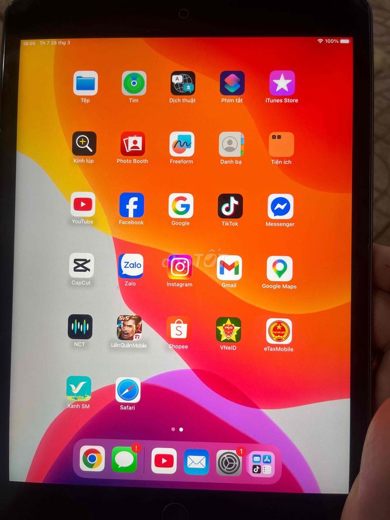 Apple iPad Gen 9 64GB Xám. Mua bán Máy tính bảng tại Huyện Lộc Ninh Bình Phước được đăng bởi duy second hand hình 1