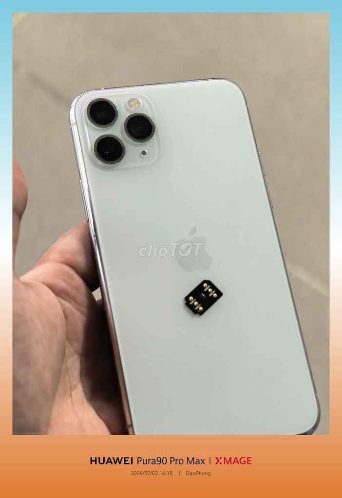 Apple iPhone 11 Pro 64GB Zin all Lock sim ghép. Mua bán Điện thoại tại Huyện Củ Chi Tp Hồ Chí Minh được đăng bởi Đạo Phong hình 1