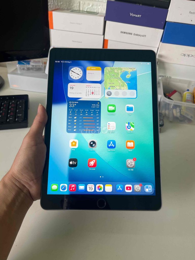 Apple iPad Gen 9 64GB Xám Wifi. Mua bán Máy tính bảng tại Thành phố Buôn Ma Thuột Đắk Lắk được đăng bởi TÁO KHUYẾT  BAN MÊ THUỘT hình 1