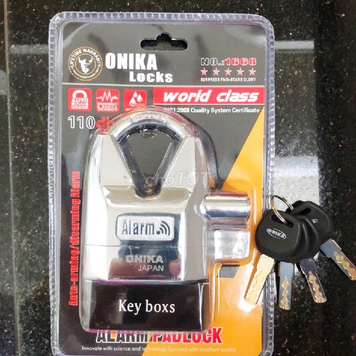 Ổ khóa cửa báo động chống cắt ONIKA chìa xịn