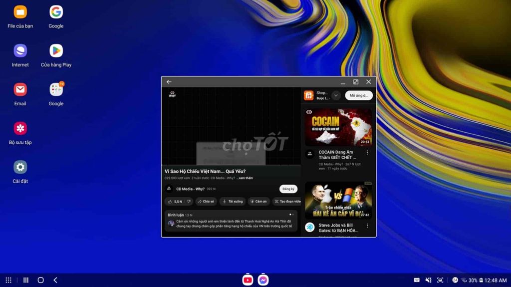 Samsung galaxy note 9 hỏng mỗi màn hình