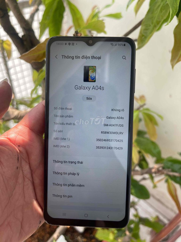 Samsung Galaxy A04s 64GB Đen. Mua bán Điện thoại tại Quận 8 Tp Hồ Chí Minh được đăng bởi Hung Tran hình 1