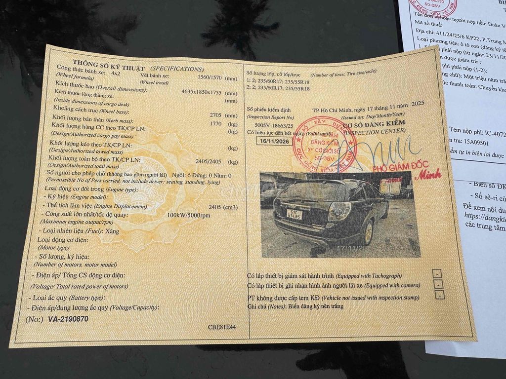 7 chỗ Suv Captiva Maxx 2.4AT xe zin chuẩn gia đình. Mua bán Ô tô tại Quận Gò Vấp Tp Hồ Chí Minh được đăng bởi Han Hanh HDCONS hình 15