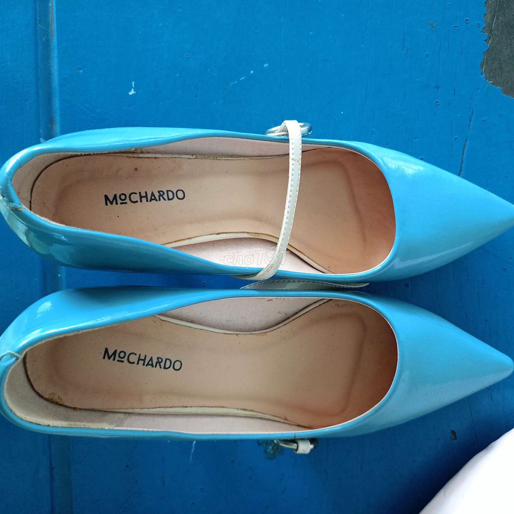 Giày cao gót MOCHARDO Nữ Xanh size 37. Mua bán Giày dép tại Thành phố Mỹ Tho Tiền Giang được đăng bởi Thy Anh hình 1