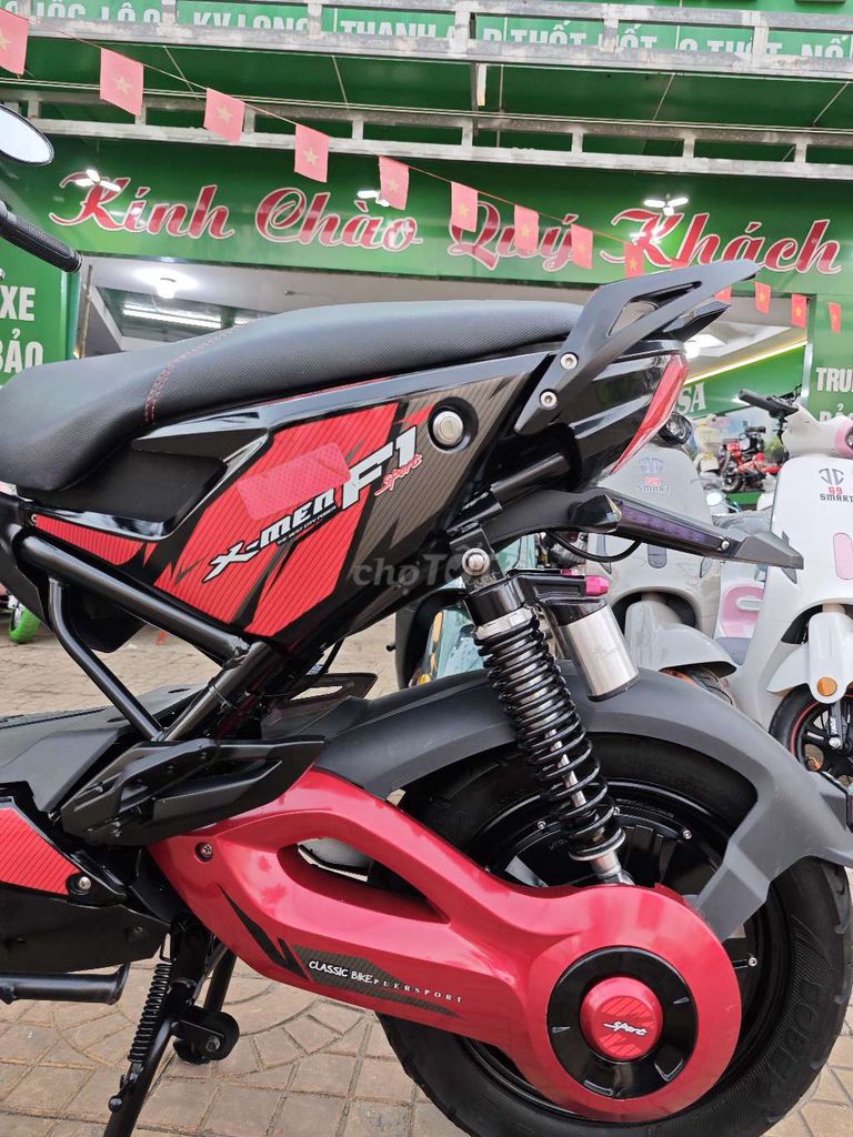 Xe máy điện JVC X-Men Đỏ đen Đã sử dụng. Mua bán Xe điện tại Quận Thốt Nốt Cần Thơ được đăng bởi Xe điện Pega Cần Thơ hình 3